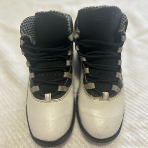 Jordan Kids Black and Silver Boots